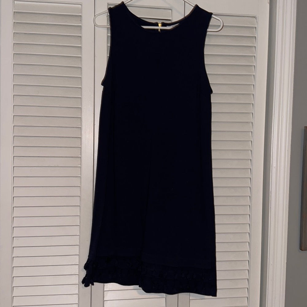 navy blue crown & ivy knee length dress